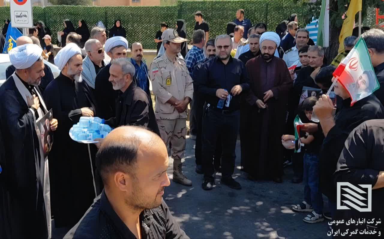 برپایی موکب مشترک «رهروان ولایت» گمرک جلفا و شرکت انبارهای عمومی و خدمات گمرکی جلفا 1